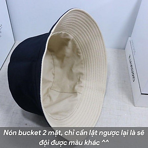 Mũ bucket trơn ️ Nón tai bèo vành tròn trơn 2 mặt Ulzzang form unisex nam nữ - BK02