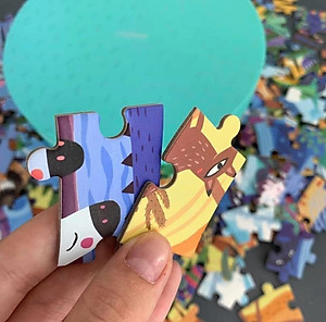 Đồ chơi xếp hình ghép hình puzzle dạng hình tròn Mideer - Chủ đề Khu rừng (150 mảnh ghép)
