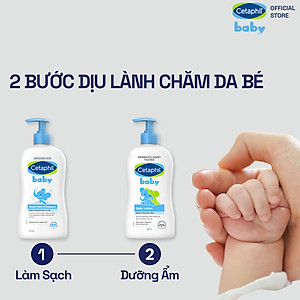 Combo 2 Sữa tắm gội dịu lành cho bé Cetaphil Baby Gentle Wash & Shampoo 400ml/chai