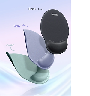 Miếng lót chuột kê tay chất liệu cao su (không xốp) Ugreen 25244 (xám) /25245 (Đen)- Hàng chính hãng