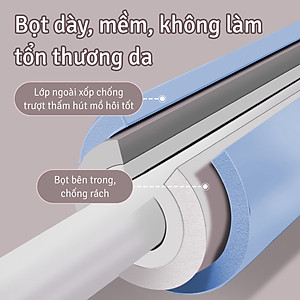 BG Gậy tập thẳng lưng Blue 6015 , thanh gậy tập yoga chống gù lưng, mở vai hình chữ thập