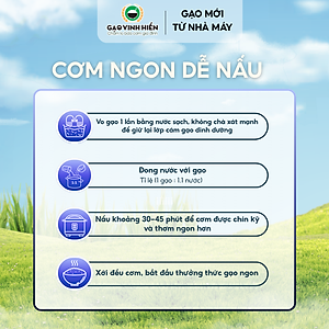 Gạo ST25 Trạng Nguyên Vinh Hiển Túi 5KG  – Dẻo nhiều, dai cơm, thơm dứa - Chuẩn HACCP, VietGAP