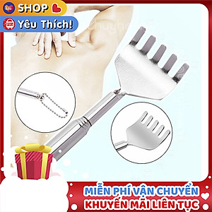 Cây Gãi Lưng Massage Hình Bàn Tay Inox Kéo Dài Rút Gọn (Có Hàng Sẵn) - MASA1030