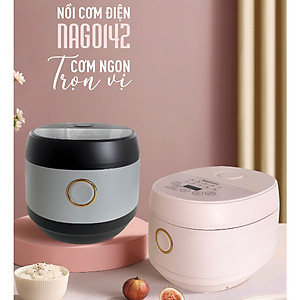 Nồi cơm điện tử Nagakawa NAG0142 (1.5L) - 10 chương trình nấu - Hàng chính hãng)