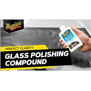 Meguiar's Xi đánh bóng kính xe ô tô, Glass Polishing Compound - G8408, 8 fl oz, 236 ml