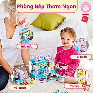 Đồ chơi lắp ráp, xếp hình Qman 4801 - Phòng của bé gái (194 mảnh ghép) - Dành cho bé từ 6 tuổi