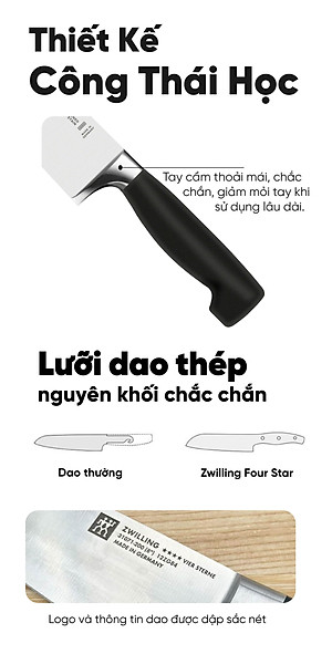 Four Star – Bộ Dao 2 Món Zwilling J.A.Henckels