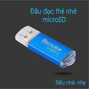 Đầu đọc thẻ nhớ điện thoại Micro SD, mini SD,MMC, Plus, SDHC, RS-MMC - Hàng Nhập Khẩu - Giao Màu Ngẫu Nhiên