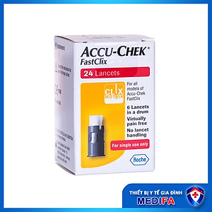 Hộp 25 Que thử đường huyết Accu-Chek Guide NK chính ngạch, Tem niêm phong và nhãn phụ tiếng việt đầy đủ