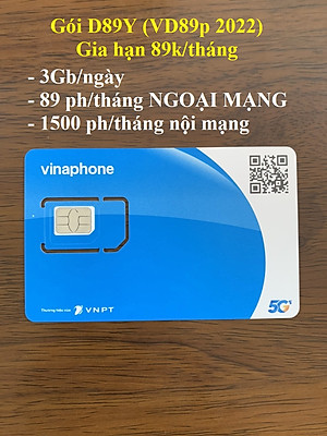 SIM 4G VINAPHONE TRỌN GÓI 1 NĂM - CHỌN LOẠI: 2GB/ngày, 6GB/ngày, 500GB/tháng - Hàng chính hãng