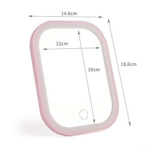 Gương Soi Trang Điểm Để Bàn Có 3 Chế Độ Đèn Led Thông Minh Tích Điện Siêu Hot - Thiết Kế Hiện Đại - Hàng Chính Hãng