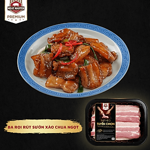 Ba rọi rút sườn BBQ Meat Master  (400g/khay)