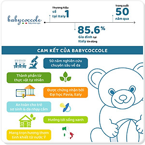 Sữa tắm giữ ẩm cho bé Babycoccole 0M+ chiết xuất hoa sen