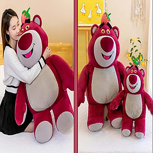 Gấu Dâu Bông Lotso Hoa Mini Nhỏ Có Thơm Mùi Dâu Thú Nhồi Bông Miniso Cute Giá Rẻ Anime Dễ Thương Nằm Ôm Ngủ Văn Phòng