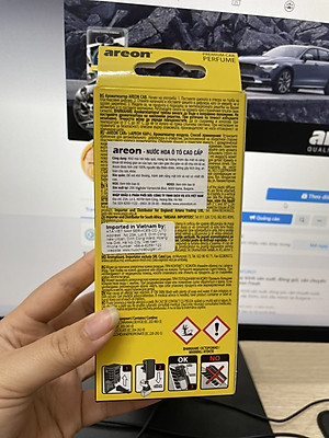 Nước hoa kẹp cửa gió điều hòa ô tô AREON VANI (NEW) - NHẬP KHẨU BULGARIA