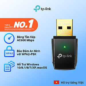 Bộ Chuyển Đổi USB Wifi TP-Link Archer T2U Băng Tần Kép AC600 - Hàng Chính Hãng
