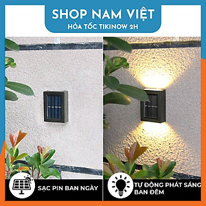Đèn Led Hắt Tường Năng Lượng Mặt Trời, Chịu Mọi Thời Tiết - Chính Hãng NAVIVU