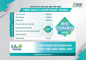 Tiếng Anh 8 i-Learn Smart World - Gói số hóa giáo dục siêu tiết kiệm (SB, WB, NB, Digital Pack)