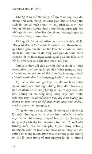 SƯ PHẠM KHAI PHÓNG - THẾ GIỚI, VIỆT NAM & TÔI (Bìa cứng) (Dạy chính là giúp người khác học! Khai phóng chính là khai mở tâm trí và giải phóng tiềm năng con người - Giản Tư Trung)