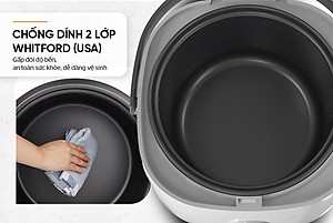 Nồi cơm điện Sunhouse 1.8L SHD8611GR (700W)- Hàng chính hãng