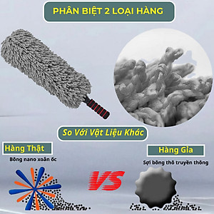 Chổi Rửa Xe Ô Tô Chổi Lau Xe Đa Năng Chính Hãng dododios Cán Có Thể Kéo Dài Sợi Microfiber Quang Dầu