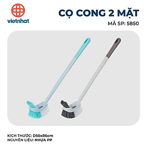 CỌ TOILET CAO CẤP, CỌ CONG 2 MẶT, CHỔI CỌ BỒN CẦU THƯƠNG HIỆU VIỆT NHẬT - Hàng chính hãng