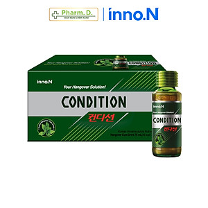 Nước Giải Rượu CONDITION inno.N Hỗ Trợ Giải Rượu Bia Hiệu Quả, Giúp Giải Độc Và Bảo Vệ Gan (75ml x 1 chai, 10 chai)
