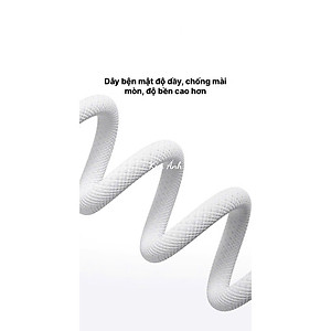 Dây sạc LI-TOP PD15 Công suất 60W bện dù chân Type C ra Type C dây dài 2 mét , dùng thử 30 ngày, bảo hành hàng chính hãng 1 năm