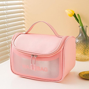 Túi đựng mỹ phẩm túi đựng đồ du lịch bằng nhựa chống thấm WASHBAG gọn nhẹ tiện lợi - Chính hãng