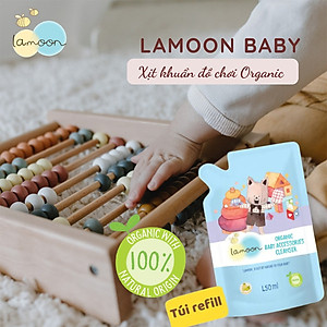 Xịt khuẩn đồ chơi Organic cho bé Lamoon - Bình 500ml