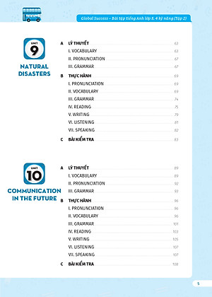 Bài tập tiếng Anh lớp 8, 4 kỹ năng Global Success (Có đáp án) – Tập 2 – ThS. Lê Vy – Anh ngữ Vivian