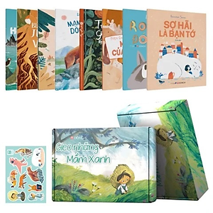 Boxset Sách Gieo những Mầm Xanh - Combo 8 cuốn thiếu nhi Flying Eye Books (Tặng 1 cuốn 365 chuyện kể mỗi ngày)