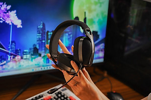 Tai nghe gaming on ear, tai nghe máy tính không dây Bluetooth chụp tai E-dra EH495W - Hàng chính hãng