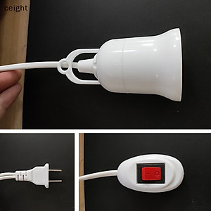 Đui đèn dây điện dành cho bóng led liền dây E27 có công tắc dài nhiều kích thước dài 3m màu trắng chống vỡ, chống thấm nước