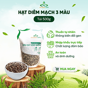 Hạt Diêm mạch (Quinoa) 3 màu nhập khẩu từ Peru