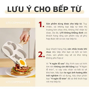 Chảo Chống Dính 4 Ngăn Nhiều Hình – Tiện Lợi Cho Bữa Sáng Gia Đình - HÀNG CHÍNH HÃNG MINIIN