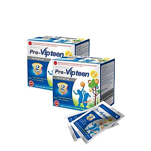 Cốm Pre-Vipteen 2 Bổ Sung Canxi Tăng Chiều Cao, Tăng Sức Đề Kháng Phát Triển Thể Lực Cho Trẻ Hộp 20 Gói