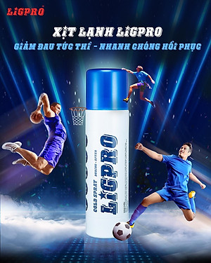 Chai xịt Lạnh Ligpro , giảm đau sau chấn thương Cold spray , 200ml