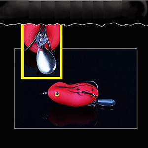 Siêu nhậy - Mồi câu lure nhái hơi có thìa super frog - M01