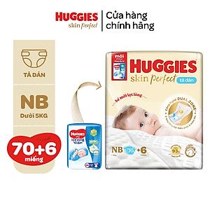 [Tặng kèm miếng] Tã dán sơ sinh Tràm Trà Tự Nhiên Huggies NB40/NB70/S54/S80