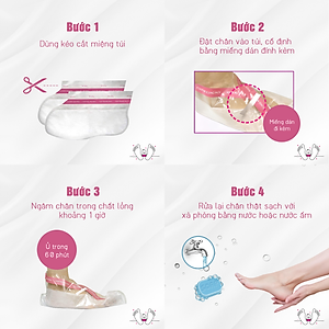 Túi ủ tẩy tế bào chết, dưỡng ẩm chân PERORIN (Mint) - Nhật Bản - Chính hãng - Hộp 1 túi