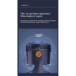 Quạt Điện Làm Mát Để Bàn Chạy Pin 2400mAh Sạc USB Xiaomi-Hàng chính hãng