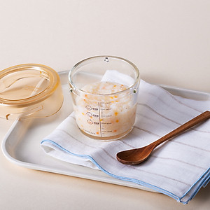 Bộ 3 hộp thủy tinh đựng thực phẩm cho bé LocknLock Baby Food container LLG542S3IVY - 280ml, Nắp vặn chống tràn, chất liệu không BPA an toàn cho trẻ em, có vạch chia - Hàng chính hãng