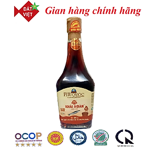 Nước mắm Khải Hoàn Phú Quốc 40-43 độ đạm chai thủy tinh 205ml