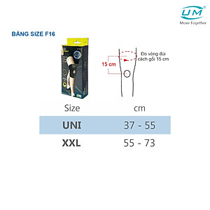 Bó gối đai dán có nẹp neoprene -compact United Medicare F16 