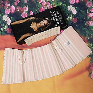 Đai nịt bụng (gen siết giảm eo) Latex 25 xương thép loại dài cao 29 cm Italy