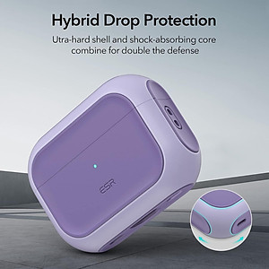 Bao Case ESR Orbit Hybrid Case with HaloLock cho AirPods Pro / AirPods Pro 2 (2023/2022/2019) Magnetic Lid Lock - Hàng Chính Hãng