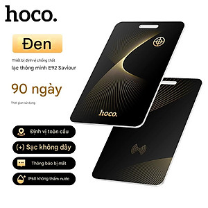 Thiết bị định vị Hoco E92 tích hợp pin, có thể sạc lại bằng sạc không dây, chống nước IP68, dạng thẻ siêu mỏng, định vị toàn cầu chống thất lạc - Hàng chính hãng