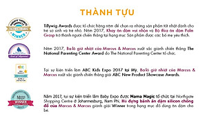 Bàn chải đánh răng silicon cho bé Marcus & Marcus, từ 2 tuổi - Xanh