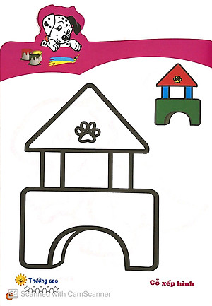 Sách Tô Màu Cùng Cún Con - Tô Màu Đồ Chơi Và Nhân Vật